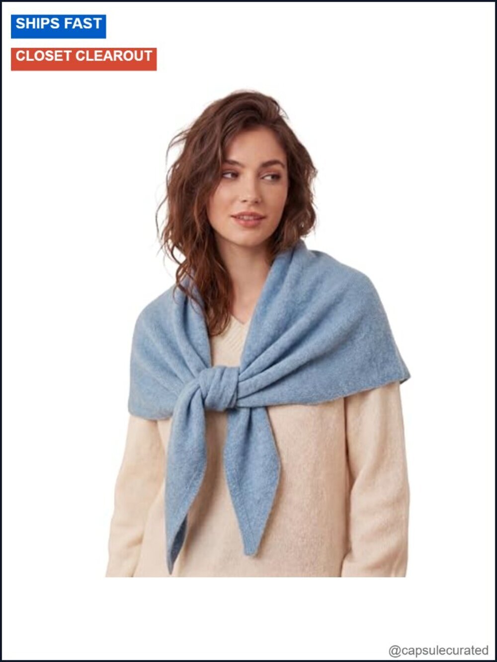Pashmina Shawl Wrap Knitted Triangle Cape Shoulder Top Fall Winter